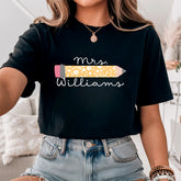 Custom Teacher Name Shirt, Pencil Shirt