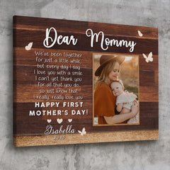 1st Mothers Day Gift | First Time Mothers Day Canvas