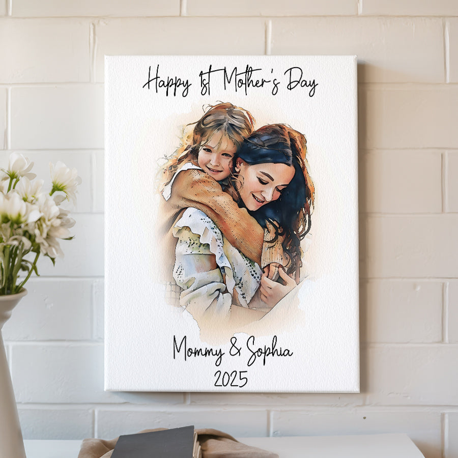 1st Mothers Day Gift | Photo Canvas Mother’s Day Gifts | First Time Mom Gift From Baby