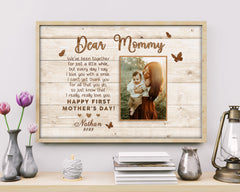 1st Mothers Day Gift | Dear Mommy Canvas Mothers Day Gift