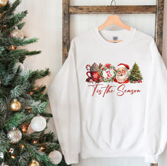 Tis The Season Sweatshirt | Santa Clauses Vintage Sweater