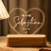 Custom Heart Led Light | Personalized Engagement Gift