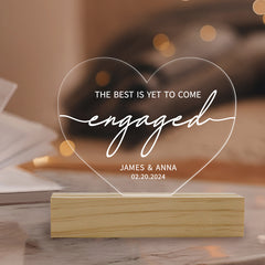 Personalized Night Light | Engagement Gift