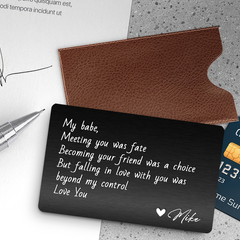 Custom Wallet Insert Card | Picture Personalized Wallet Card