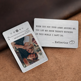 Custom Wallet Insert Card | Custom Song Wallet Picture Card