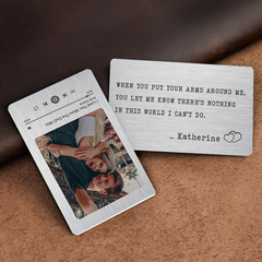 Custom Wallet Insert Card | Custom Song Wallet Picture Card