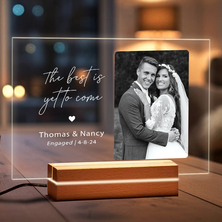 Engagement Gift for Couple | Custom Night Light