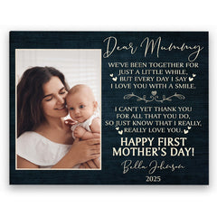 First Mother's Day Gift From Husband | 1st Mothers Day Canvas Gift