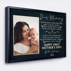 First Mother's Day Gift From Husband | 1st Mothers Day Canvas Gift