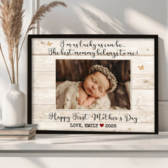 First Mothers Day Gift From Baby | New Mother Canvas | Dear Mommy Canvas