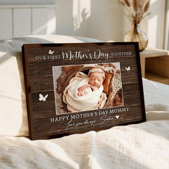 First Mothers Day Gift From Baby | New Mom Canvas