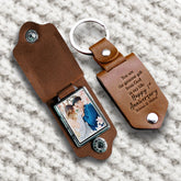 Personalized Leather Keychain | Leather Photo Keychain | Keychain for Boyfriend