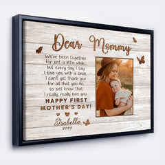 Mothers Day Gift For First Time Mom | First Mothers Day Canvas | 1st Mothers Day Gift