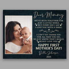New Mom Mothers Day Gift | New Mom Canvas | New Mother Canvas