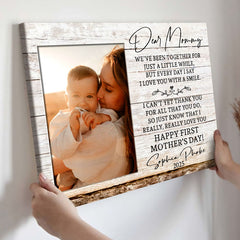 New Mothers Mothers Day Gifts | New Mom Canvas | New Mother Canvas | Dear Mommy Canvas