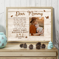 Personalized First Mothers Day Gift | First Mothers Day Canvas