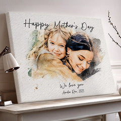 Personalized First Mothers Day Gift | First Mothers Day Canvas | 1st Time Mothers Day Gift
