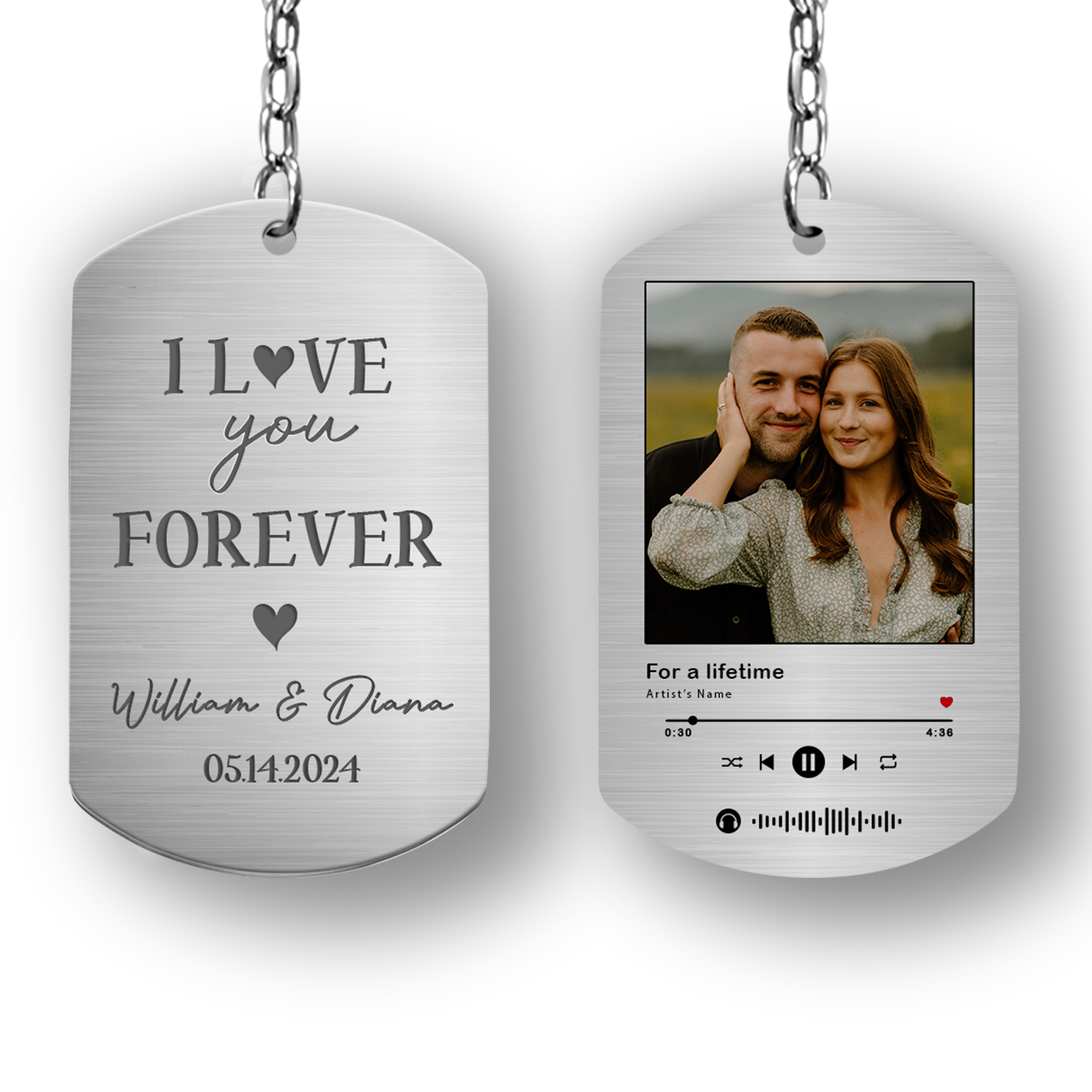 Personalized Keychain for Boyfriend | Personalized Picture Keychains