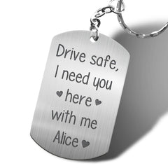 Personalized Keychain for Boyfriend | Key Chain with Photo