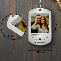 Personalized Keychain for Him | Personalised Keychain with Photo