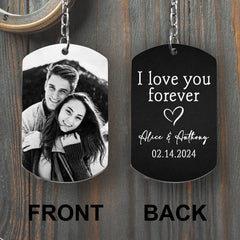 Personalized Keychain for Him | Custom Picture Keychains