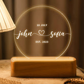 Personalized Night Light Gift | Custom Romantic gift for couple