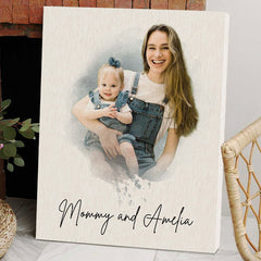 Custom First Mothers Day Gifts | New Mom Canvas Wall Art