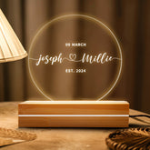 Custom Night Light As Wedding Day Gift | Wedding Gift