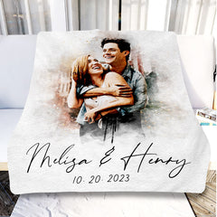 Custom Valentine’s Day Gifts for Him | Custom Photo Blanket