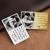 Customized Gifts for Husband on Valentines Day | Custom Wallet Card