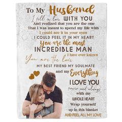 Valentines Day Gift for Husband | Custom Photo Blanket