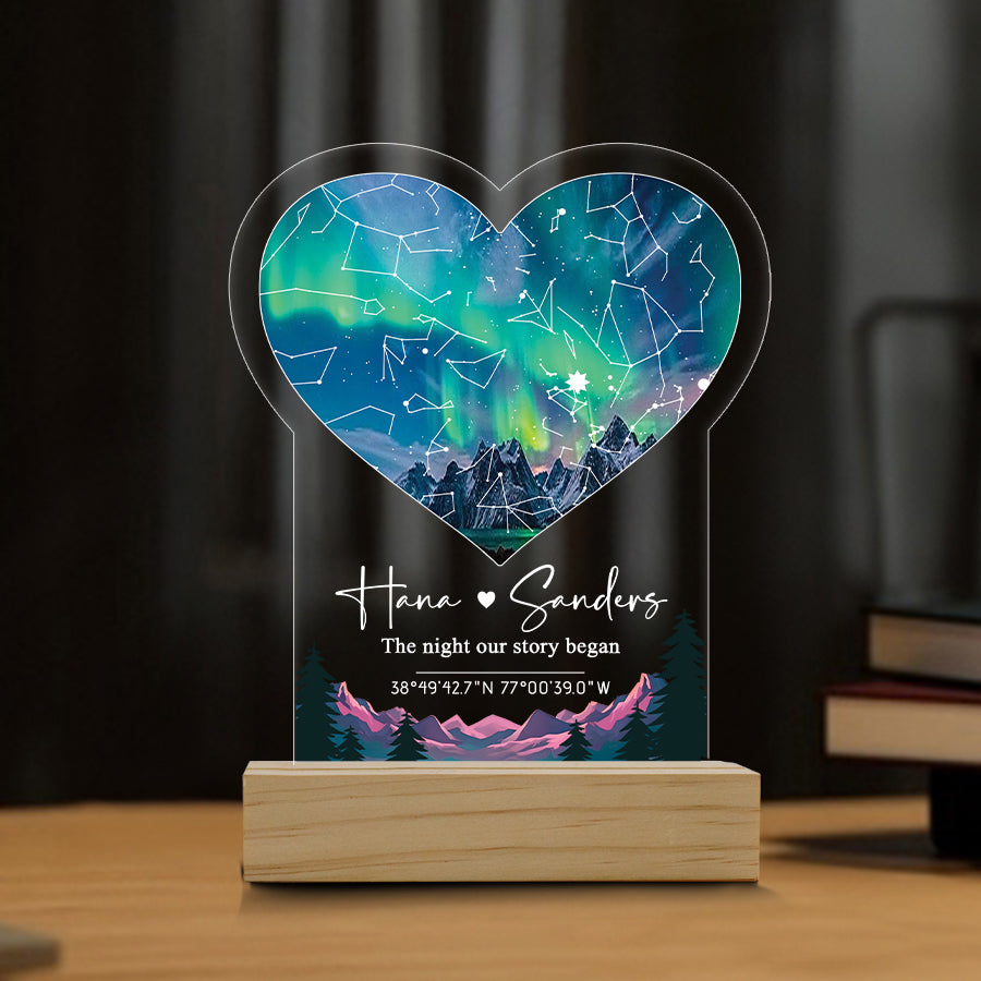 Customized Gifts for Husband on Valentine’s Day | Custom Star Map Night Light