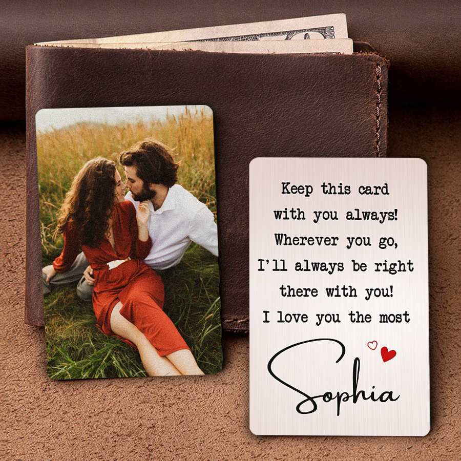 Personalized Valentines Gifts for Husband | Custom Wallet Card