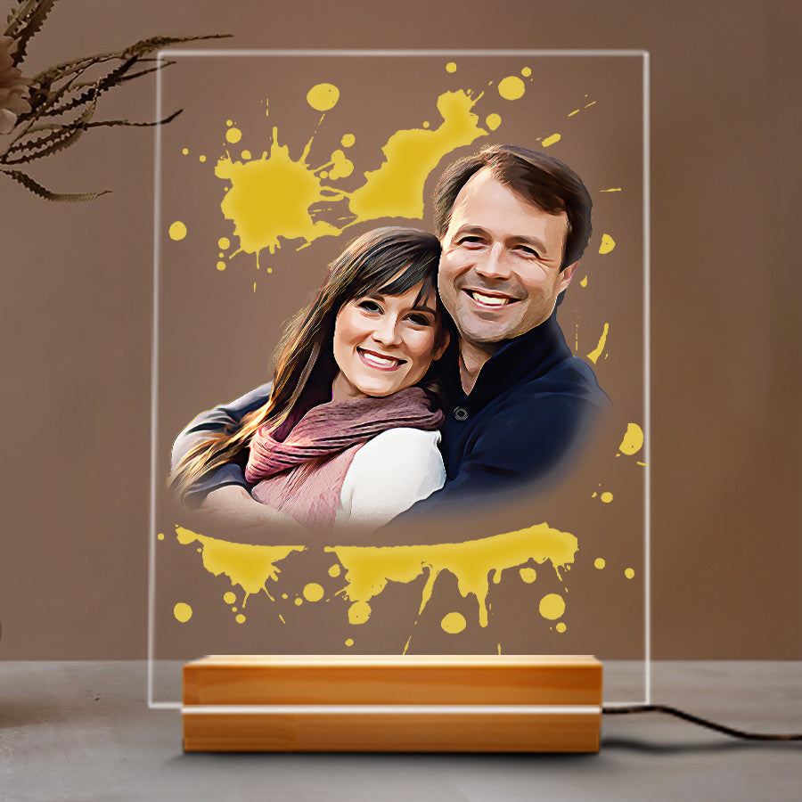 Personalized Valentine’s Day Gift for Husband | Custom Photo Night Light