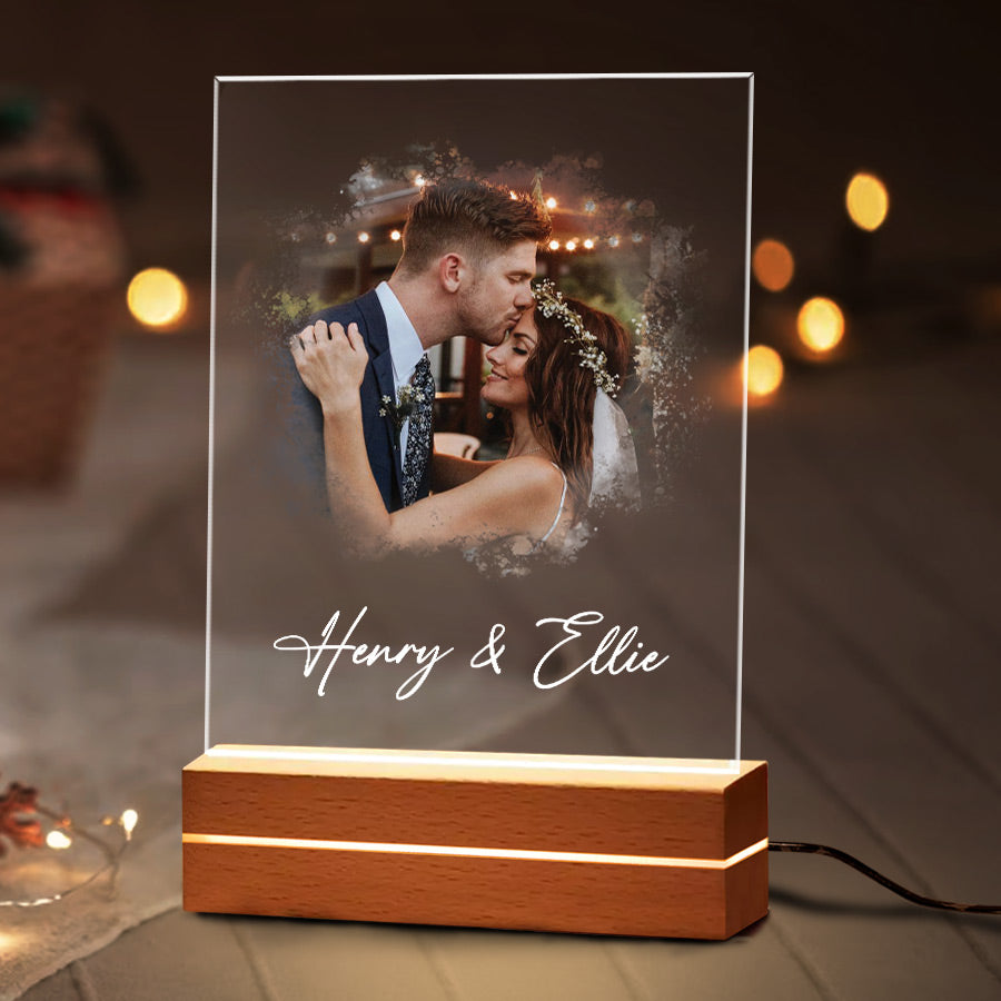 Personalised Gifts for Husband on Valentine’s Day | Custom Photo Night Light