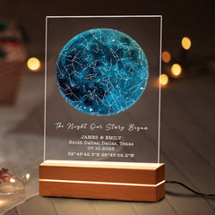 Personalised Gifts for Husband on Valentine’s Day | Custom Star Map Led Night Light