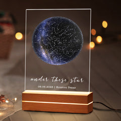 Customized Gifts for Husband on Valentines Day | Custom Star Map Led Night Light