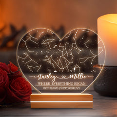 Customized Gifts for Husband on Valentine’s Day | Custom Star Map Night Light Led