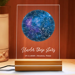 Customized Gifts for Husband on Valentine’s Day | Custom Star Map Led Night Light