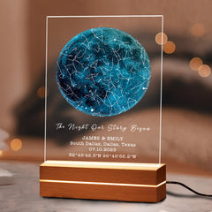 Personalised Gifts for Husband on Valentine’s Day | Custom Star Map Led Night Light