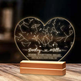 Customized Gifts for Husband on Valentine’s Day | Custom Star Map Night Light Led