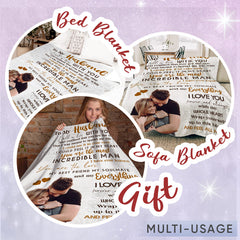 Valentines Day Gift for Husband | Custom Photo Blanket