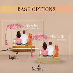 Customized Gifts for Husband on Valentine’s Day | Personalized Acrylic Plaque With Dog