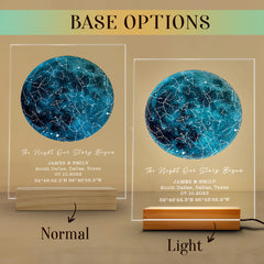 Personalised Gifts for Husband on Valentine’s Day | Custom Star Map Led Night Light