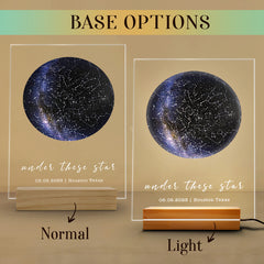 Customized Gifts for Husband on Valentines Day | Custom Star Map Led Night Light