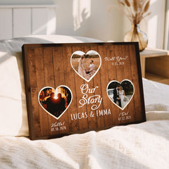 Custom Valentines Gifts For Boyfriend | Valentine Canvas Art