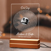 Custom Valentines Gifts for Him | Custom Song Lyrics Plaque Led Night Light