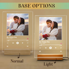 Custom Valentines Gifts for Him | Custom Song Lyrics Plaque Led Night Light