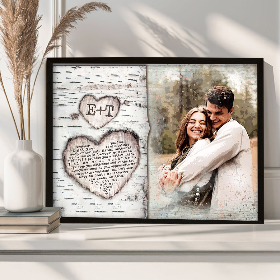 Custom Valentines Gifts for Him | Custom Canvas Photo Prints