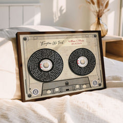 Custom Valentines Gifts for Him | Vinyl Record Canvas Painting